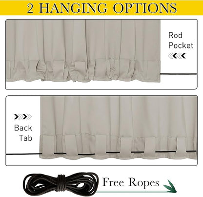 NICETOWN Windproof Outdoor Curtains - Image 2