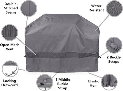 Covermates Grill Cover - Weather Resistant Outdoor Cover, Heavy Duty BBQ Covers for Large Outdoor Kitchen, Elite 300D Polyester, 70 Inch, Charcoal
