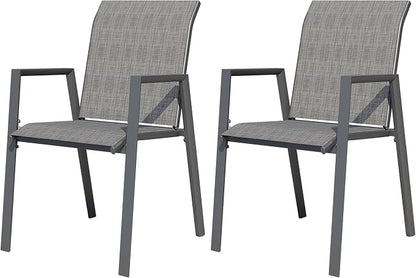 Outdoor Patio Chairs Set of 2, Lightweight Patio Set - Image 7