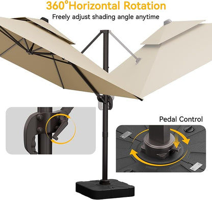 10x13 FT Patio Cantilever Umbrella - Image 6