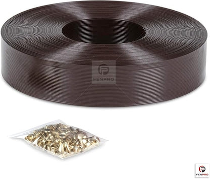Chain Link Fence Privacy Tape (Chocolate Brown)