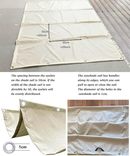 Retractable Waterproof Wave Awning Cover 4' x 19' - Image 4