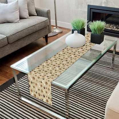 Pet Paws Table Runner Kitchen Dining Table Runner 13*120in Table Center Decor for Indoor Outdoor Home Holiday Party