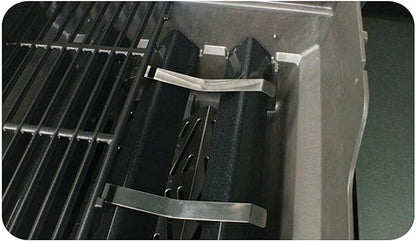 Flip Lid Smoker Tube | Compatible with Gas, Charcoal, and Electric Grills | Stainless Steel BBQ Smoke Tube with Brackets