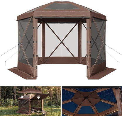Aoxun 10x10ft Pop Up Canopy Tent, Screen Tent by Aoxun
