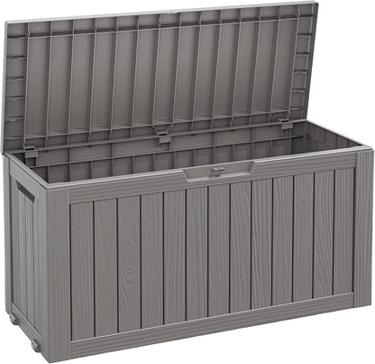 Fancyango 75 Gallon Outdoor Deck Box Waterproof, Large Storage Box by Warmnestforpets