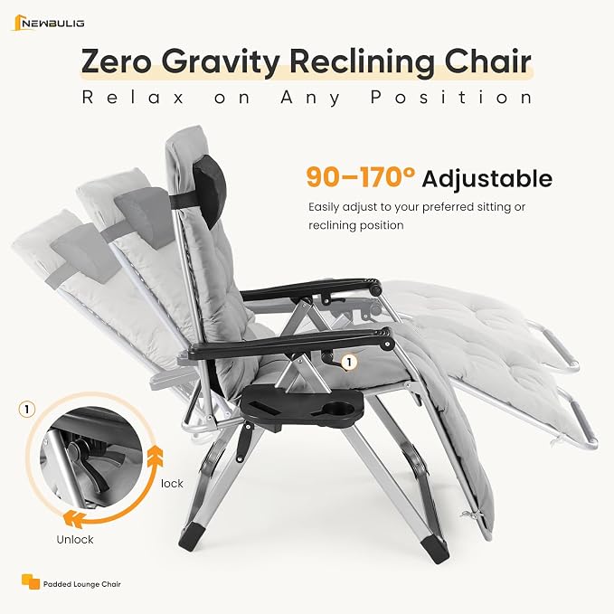 NEWBULIG Zero Gravity Chairs Set of 2 - Image 3