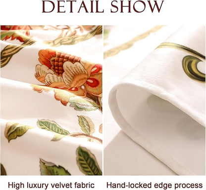 patdrea Designer Vintage Linen Rectangle Tablecloth,French Floral Tablecloths,Wrinkle Free Table Cloth,Decorative Table Cover Cloth for Kitchen,Dining,Tea Party,Home,Christmas,63"*110"