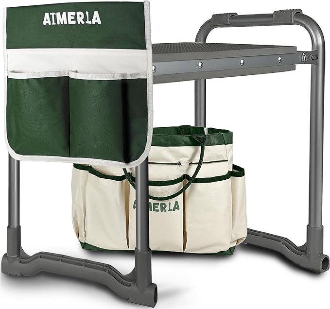 Foldable Garden Kneeler Seat Heavy Duty Gardening Stool by Aimerla