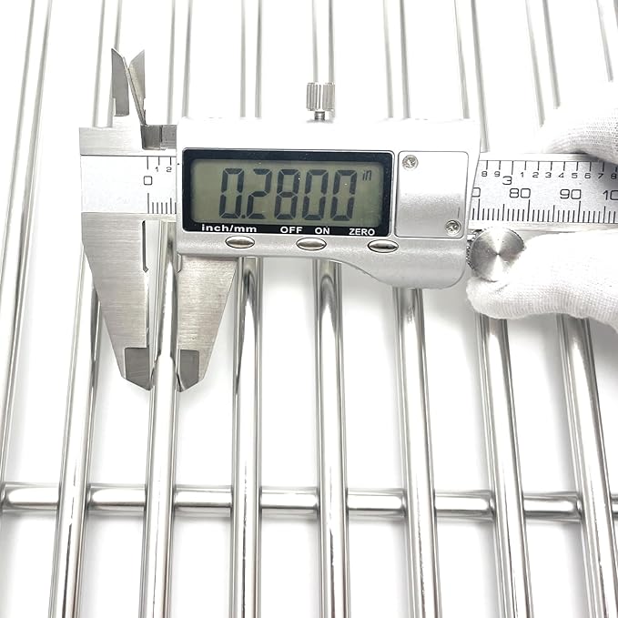 20-1/2" Stainless Steel Cooking Grates Replacement Parts for DCS 24“, 36”, 48“ Series Grill grids 36ABQ 36ABQAR 36ABQR 36BQAR 36BQR 36DBQ 48DBQAR 48DBQR Gas Grill 3pack