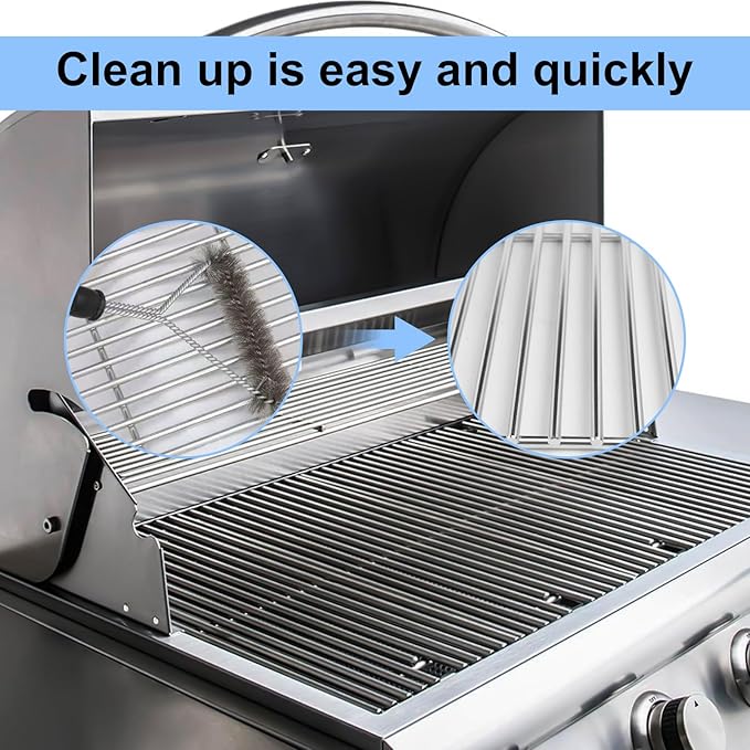 J&HYBBQ Stainless Steel Grill Grate 19 1/4 x 7.5 Inch, 7mm Rod BBQ Grill Grate Compatible with Bull Angus, Brahma, Outlaw, Steer Premium, Lonestar Select, 7 Burner Premium, Lion Premium
