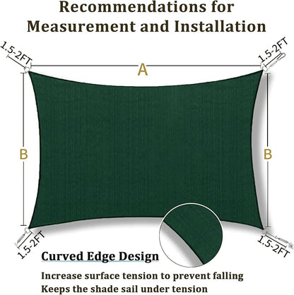 Shade&Beyond 11'x11' Sun Shade Sail Canopy Square, UV Block Breathable Curved - Image 5