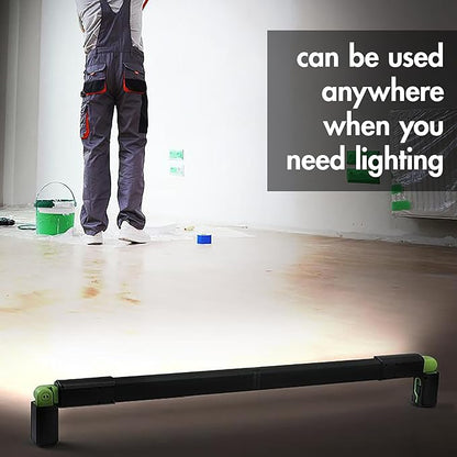 Wagan EL4346 Detachable LED 1200 LM Rechargeable Work Light Portable Mechanic Light Bar with Magnetic and Hooks Cordless Underhood Bright Work Lamp for Car Repairing Garage Workshop