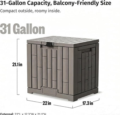 31 Gallon Resin Deck Box, Package Delivery Box - Image 2