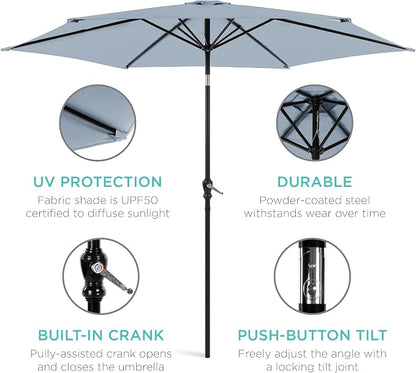 Best Choice Products 10ft Outdoor Patio Umbrella, Outdoor Table Umbrella - Image 5