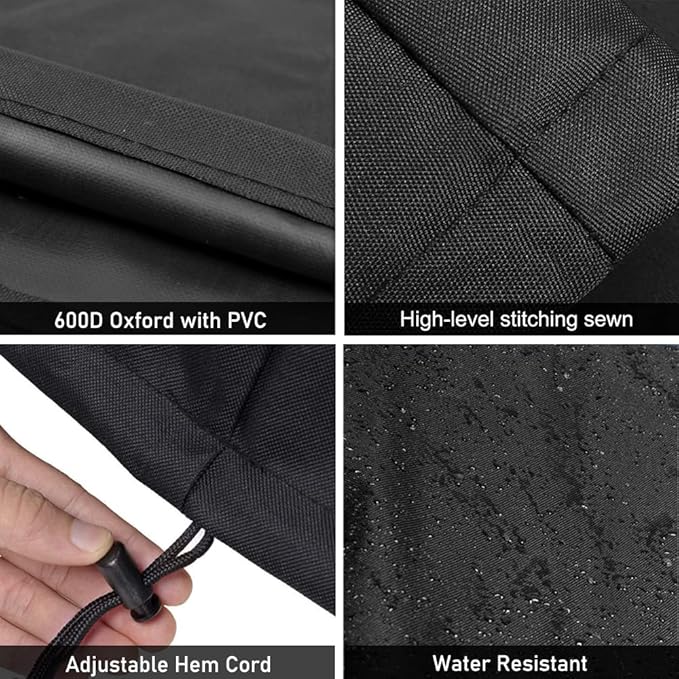 ZJYWSCH Pizza Oven Cover for Ninja OO101 Woodfire 8-in-1 Outdoor Pizza Oven Waterproof Ninja Woodfire Outdoor Pizza Oven Cover OO100 Series 600D Heavy Duty
