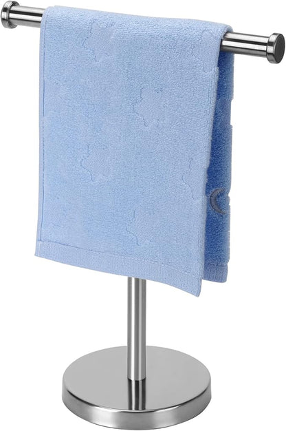 Towel Rack Hand Towel Stand, Bathroom Hand Towel Holder Stand with Heavy Base, SUS304 Stainless Steel Brushed Nickel
