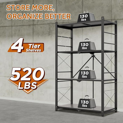 4 Tier Greenhouse Shelving Unit, Plant Stand, 1 Pack, No Assembly Required - Image 4