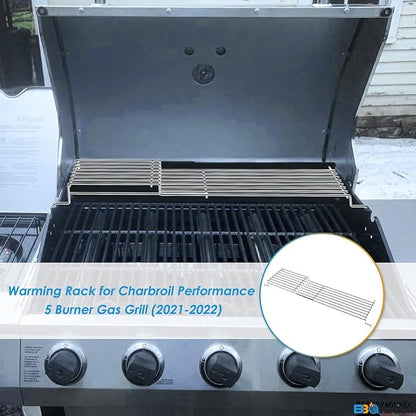 Warming Rack Grill Parts for Charbroil Performance 5 Burner 463448021 463450022 463455021 463449021 463458021, G429-0001-W1 Grill Swing Away Grid for Charbroil Grill Replacement Parts