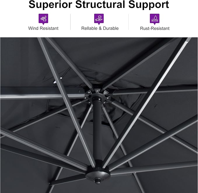 PURPLE LEAF Patio Umbrella - Image 3