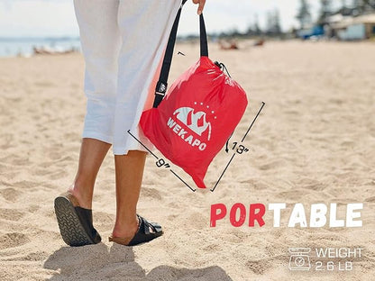 WEKAPO Inflatable Sun Lounger, Air Sofa, Hammock, Portable, Waterproof and Leak-Proof, Ideal for Backyard, Beach, Travel, Camping, Picnics and Music Festivals