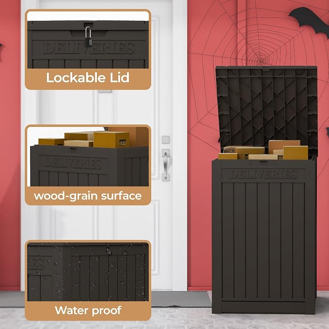 55 Gallon Package Delivery Box for Outside, Weather Resistant UV Protection - Image 3