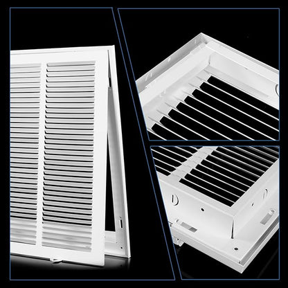 24x24 Return Air Grille [Duct Opening Size],Return Air Vent Cover for Wall Or Ceiling,Steel Return Air Filter Grilles Removable Face/Door for 1 Inch Filters (24"W x 24"H [Duct Opening])
