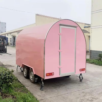 BBQ Food Trucks Pizza Food Trailers Shop Cart Truck Food Trailer for Sale Commercial Vending