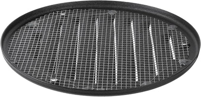 Square Ventilation Grille / 5" Inch Inside Measurement/Black Metal Air Vent Louver - Inside/Outside use/Ø 5.25" Inch Outer Measurement