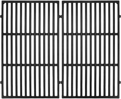 GasSaf 19.5 inch Grill Grates Replacement for Weber 7524, 7528, Genesis 300 E310 E320 E330 S310 S320 S330 EP310 EP320 EP330 Gas Grill, Set of 2 Cast Iron Cooking Grid Grates(19.5" x 12.9" x 0.5")