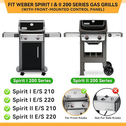 15.3 Inch Porcelain-enameled Steel Flavorizer Bars for Weber Spirit I & II 200 Series, Spirit E210, S210, E220, S220, for Weber Spirit Grill Parts 7635, 3 PCS