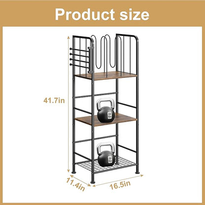 Towel Rack Free Standing 3-Tier M-Shaped Detachable Dividers, 4 Rotatable Bars Fast Drying, Pool Towel Rack, Space-Saving Towel Storage Organizer, Bath Towel Shelf for Home, Poolside Patent Pending