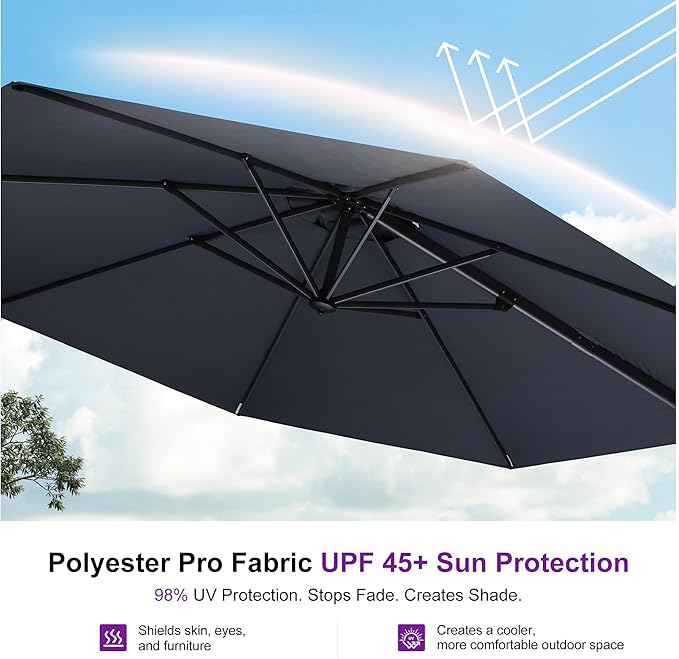 PURPLE LEAF Patio Umbrella - Image 6