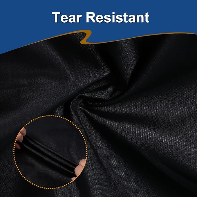Round Fire Pit Cover, 36 inch Fire Pit Cover with Windproof Drawstring & Waterproof Layer, Full Coverage Fireplace Cover Fit for 33-36 Inches Round Fire Bowl with Mesh Spark Screen