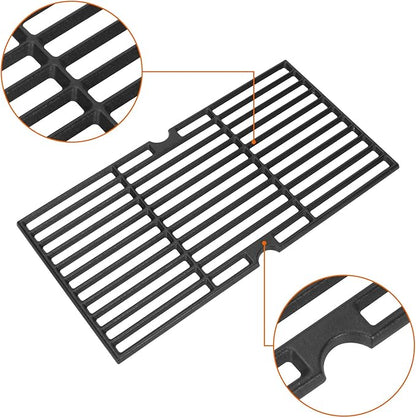 Cast Iron Grill Grates for Charbroil Performance 5 Burner Grills 463275517 463243518 463243519 463275717, Cooking Grids for Charbroil Performance 6 Burner 463274419 Grill, G470-0002-W1 G470-0003-W1