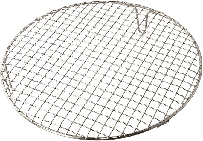 Stainless Steel BBQ Grill Grid with Legs, Round Grid Cooking Net, Even Heating for Outdoor Camping and Home Barbecue(30.5cm)