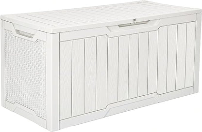 YITAHOME 100 Gallon Large Outdoor Deck Box | Waterproof Resin Storage Box by YITAHOME