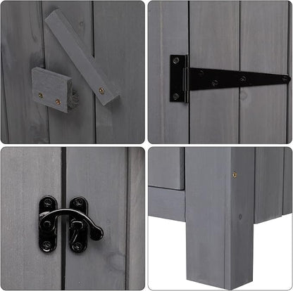 Outvita Outdoor Storage Shed, 70 Inch, Waterproof Tool Storage Cabinet - Image 3