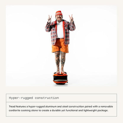 Gozney Tread Portable Pizza Oven x Matty Matheson, Orange, Makes 12” Pizzas - Revolutionary Lateral Gas Burner, Quick Heat Up, Lightweight & Rugged Design