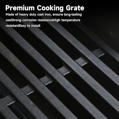 7524 Grill Grates Replacement for Weber Genesis 300 series,Genesis E310 E320 E330 S310 S320 S330 Gas Grill,19.5" x 12.9" Porcelain-Enameled Cast-Iron Cooking Grates for Weber Parts 7524 & 7528,2-Pack