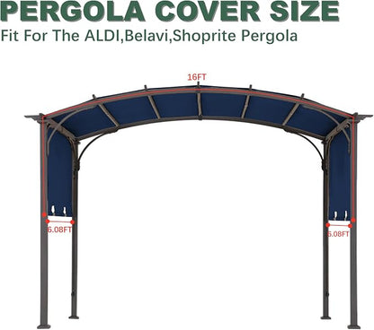 85" x 208" Universal Pergola Replacement Canopy Cover | Waterproof Shade Top - Image 4