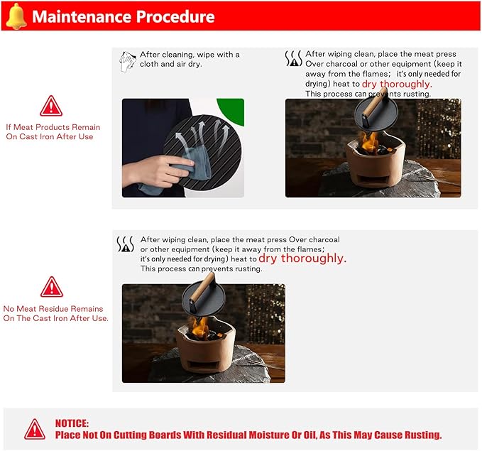 Smash Burger Press Kit 56 Pcs,grill press,7.9 Inch Cast iron hamburger smasher tool,Wood Handle Grill Press with and Griddle Accessories,Barbecues and Tailgates