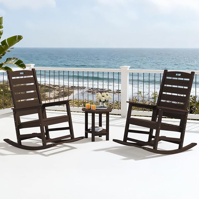 SERWALL HDPE Outdoor Rocking Chair - Image 8