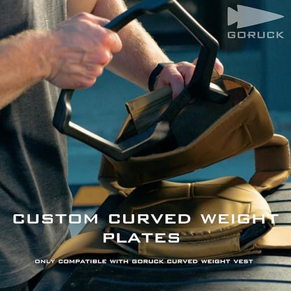 GORUCK 9.25LB and 6.25LB Curved Ruck Plate Compatible with GORUCK Rucking Weight Vests - 2 Pack