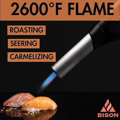 BISON AIRLIGHTER 420 | Cordless Fire Starter | Camping Essential | Torch Lighter | Perfect for Fire Pits, Camping, Charcoal Grills, Fireplaces, and Wood Stoves | Refillable Butane with Built-In Blower