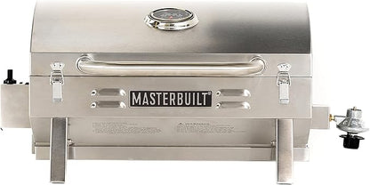 Masterbuilt Portable Propane Grill MB20030819 + GasOne Propane Tank Refill Adapter