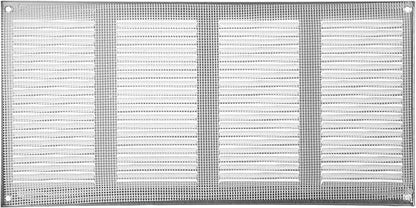 Vent Systems 16" x 8" Inch (Overall Dimensions) Pack of 5 - Galvanized - Air Vent Cover Metal Air Return Grill with Built-in Pest Guard Screen HVAC Vent Duct Cover for Home Improvement
