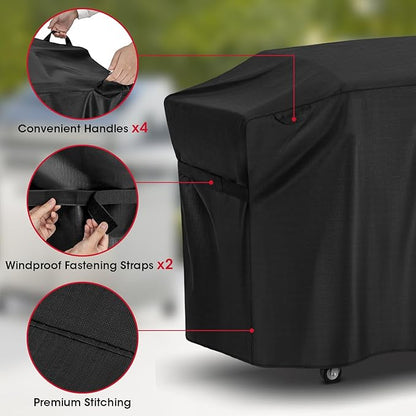 Unicook Griddle Cover for Blackstone 28 Inch ProSeries Grill, Outdoor 60 Inch Flat Top Gas BBQ Grill Cover，Unique UV Resistant Waterproof Vinyl with Polyester Lining, All Weather Protection