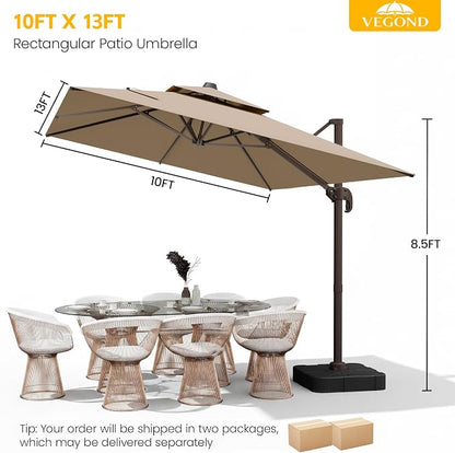 10x13 FT Patio Cantilever Umbrella - Image 2