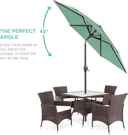 Best Choice Products 7.5ft Heavy-Duty Round Outdoor Market Table Patio Umbrella - Image 2